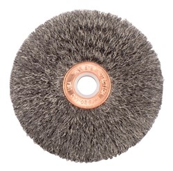 Show details for 3" Small Diameter Crimped Wire Wheel, .006" Steel Fill, 1/2" Arbor Hole Picture of 3" Small Diameter Crimped Wire Wheel, .006" Steel Fill, 1/2" Arbor Hole