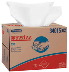 Show details for Shop Towel X60 Box Sheet 180 Wypall - White Picture of Shop Towel X60 Box Sheet 180 Wypall - White