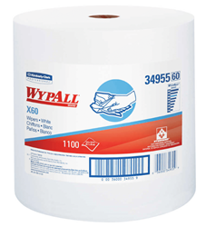 Show details for Shop Towel X60 Roll Sheet 1100 Wypall - White Picture of Shop Towel X60 Roll Sheet 1100 Wypall - White