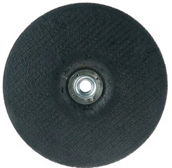 Show details for 7" x 1/4" Wolverine Type 27 Grinding Wheel, A24R, 5/8"-11 Nut Picture of 7" x 1/4" Wolverine Type 27 Grinding Wheel, A24R, 5/8"-11 Nut