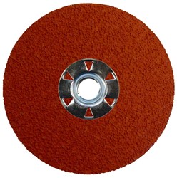 Show details for 4-1/2" Tiger Ceramic Resin Fiber Disc 50C Grit 5/8-11 UNC Picture of 4-1/2" Tiger Ceramic Resin Fiber Disc 50C Grit 5/8-11 UNC
