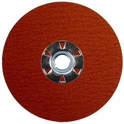 Show details for 4-1/2" Tiger Ceramic Resin Fiber Disc 60C Grit 5/8-11 UNC Picture of 4-1/2" Tiger Ceramic Resin Fiber Disc 60C Grit 5/8-11 UNC