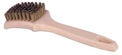 Show details for Small Tire Cleaning Brush, Brass Wire Fill Picture of Small Tire Cleaning Brush, Brass Wire Fill