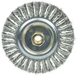 Show details for DUALLY 6" Filler Pass Weld Cleaning Brush, .023" Stainless Fill, 5/8"-11UNC Double-Hex Nut Picture of DUALLY 6" Filler Pass Weld Cleaning Brush, .023" Stainless Fill, 5/8"-11UNC Double-Hex Nut