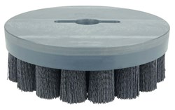 Show details for Burr-Rx 8" Shell-Mill Holder Disc Brush, .043/120CG Crimped Fill Picture of Burr-Rx 8" Shell-Mill Holder Disc Brush, .043/120CG Crimped Fill