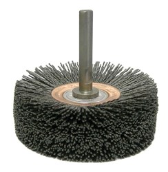 Show details for Bore-Rx 4" Dia Internal Brush Deburring Tool, .043/120CG Crimped Fill, 3/8" Stem Picture of Bore-Rx 4" Dia Internal Brush Deburring Tool, .043/120CG Crimped Fill, 3/8" Stem