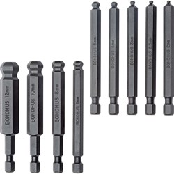 Show details for Set 9 Ball End Power Bits 2-12mm Picture of Set 9 Ball End Power Bits 2-12mm