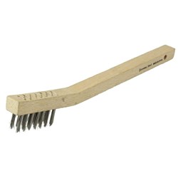 Show details for Small Hand Wire Scratch Brush, .006 Stainless Steel Fill, Wire Drawn Picture of Small Hand Wire Scratch Brush, .006 Stainless Steel Fill, Wire Drawn