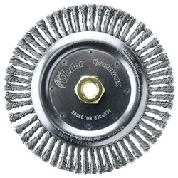 Show details for Roughneck 7" Root Pass Weld Cleaning Brush, .020" Steel Wire Fill, 5/8"-11 UNC Nut, Vending Ready Picture of Roughneck 7" Root Pass Weld Cleaning Brush, .020" Steel Wire Fill, 5/8"-11 UNC Nut, Vending Ready