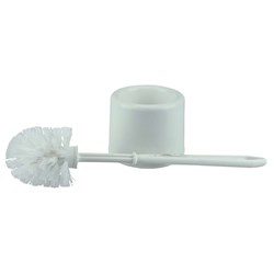 Show details for Bowl Brush Set, White Plastic Fill, Plastic Handle & Holder Picture of Bowl Brush Set, White Plastic Fill, Plastic Handle & Holder