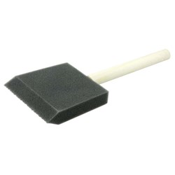 Show details for 3" Foam Applicator Brush, 2-5/8" Length, Wood Handle Picture of 3" Foam Applicator Brush, 2-5/8" Length, Wood Handle
