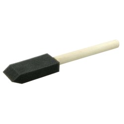 Show details for 1" Foam Applicator Brush, 2-5/8" Length, Wood Handle Picture of 1" Foam Applicator Brush, 2-5/8" Length, Wood Handle