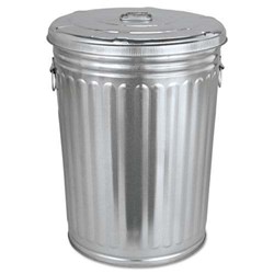Show details for Trash Can Galvanized w/ Lid 30gal.  Picture of Trash Can Galvanized w/ Lid 30gal.