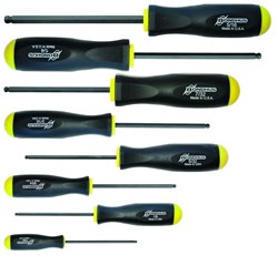 Show details for Set 8 Ball End Screwdrivers 7/64-5/16" Picture of Set 8 Ball End Screwdrivers 7/64-5/16"