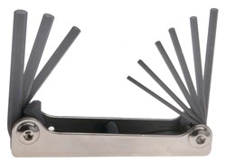 Show details for Set 5 Hex Metal Handle Fold-up Tools 3/16-3/8" Picture of Set 5 Hex Metal Handle Fold-up Tools 3/16-3/8"