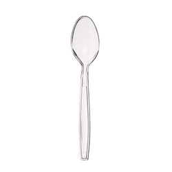 Show details for Utensil Spoon Weight Heavy Style Clear - 100ct.  Picture of Utensil Spoon Weight Heavy Style Clear - 100ct.