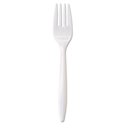Show details for Utensil Fork Weight Medium Style White - 1000ct.  Picture of Utensil Fork Weight Medium Style White - 1000ct.