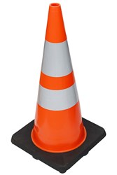 Show details for Cone Orange w/ Reflective Strips – 36” Picture of Cone Orange w/ Reflective Strips – 36”