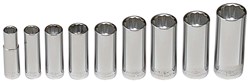 Show details for Socket Set Drive 3/8" Deep 12 Point Wright – 9pc.  Picture of Socket Set Drive 3/8" Deep 12 Point Wright – 9pc.