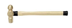 Show details for Non-Sparking Ball Pein Hammer Aluminum Bronze 18 oz Wooden Handle Picture of Non-Sparking Ball Pein Hammer Aluminum Bronze 18 oz Wooden Handle