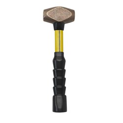 Show details for Hammer Brass w/ Handle Fiberglass Nupla – 4lb.  Picture of Hammer Brass w/ Handle Fiberglass Nupla – 4lb.