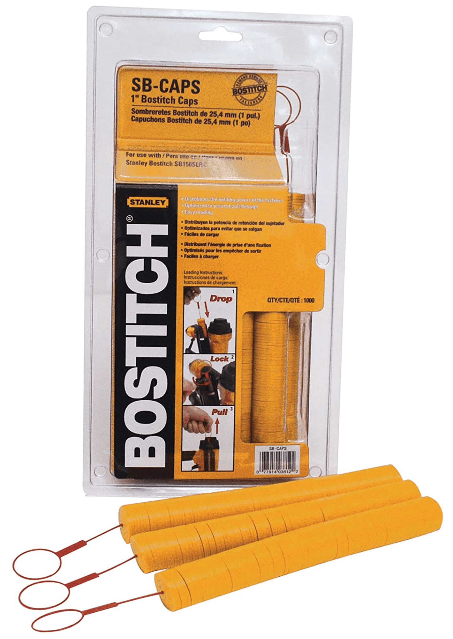 Picture of Bostitch Plastic Button Caps - 1"
