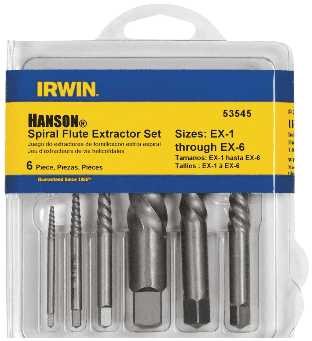 Picture of Drill Bit Screw Extractor Spiral – 6pc. set 