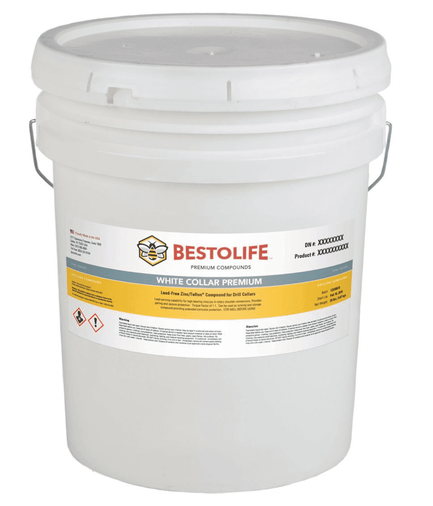 Picture of White Collar Premium Bucket Plastic - 5gal