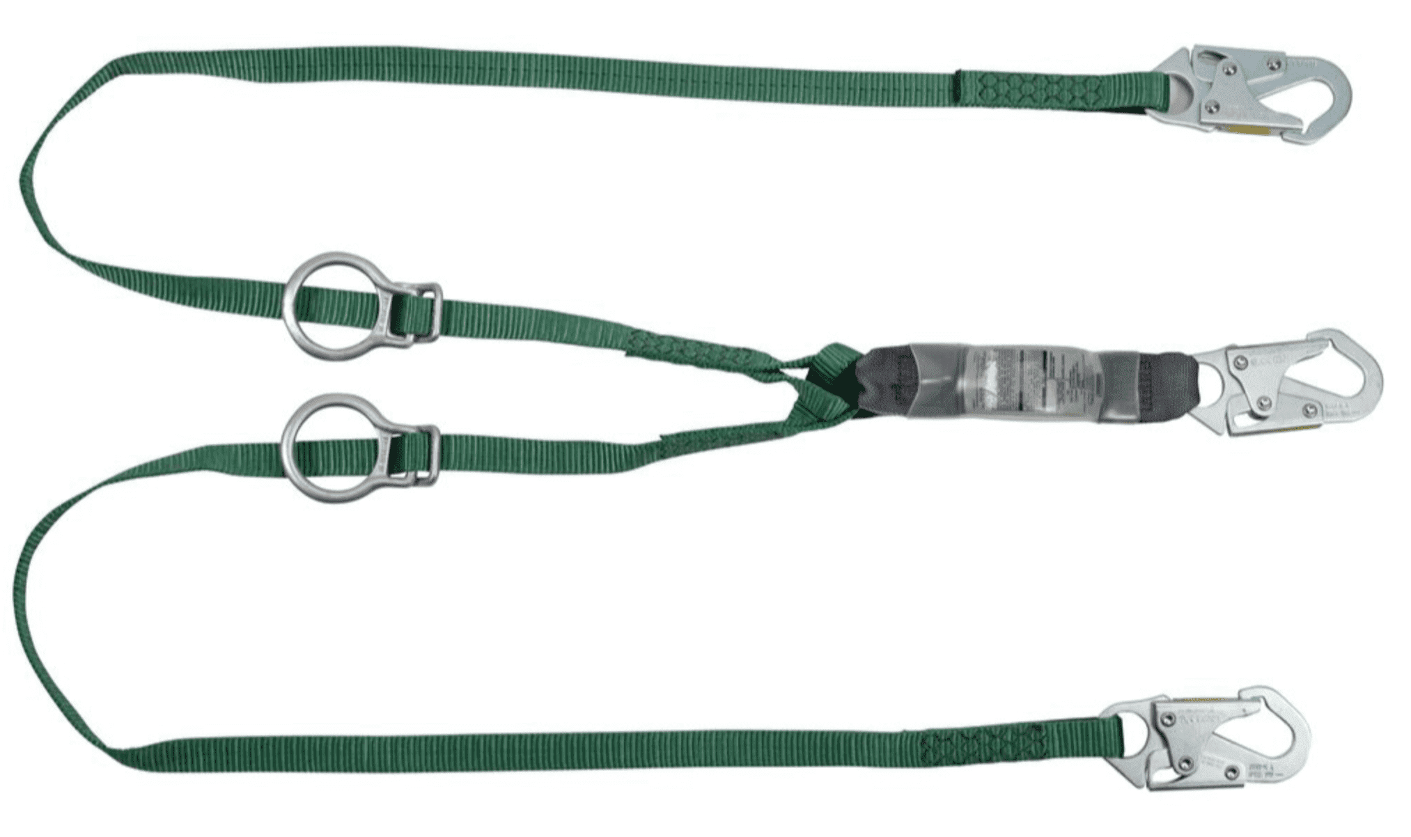 Picture of V-Series Standard twin-leg adjustable energy absorbing lanyard, Tie-back, 6', 36C snaphook,ANSI Z359.13