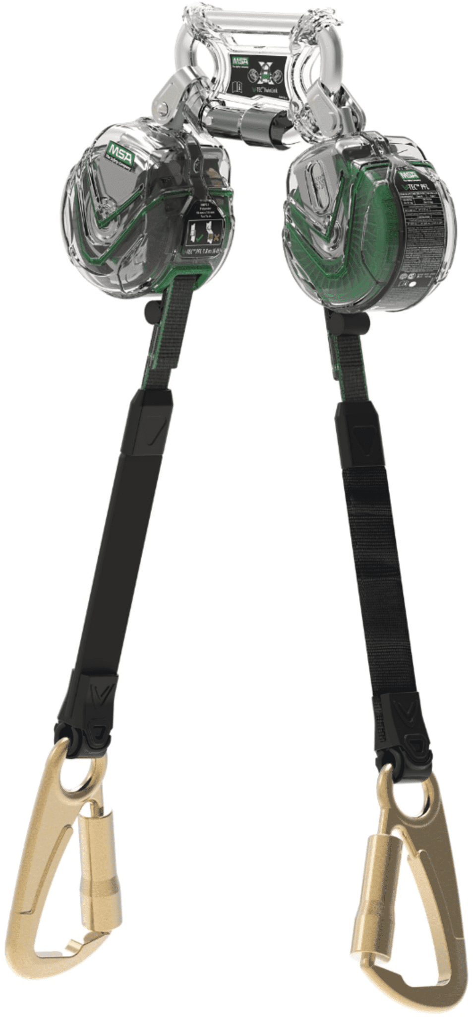 Picture of V-TEC Tieback Mini PFL, 9' (2.7m), Twin-Leg, FP5K Snaphooks, ANSI Z359.14