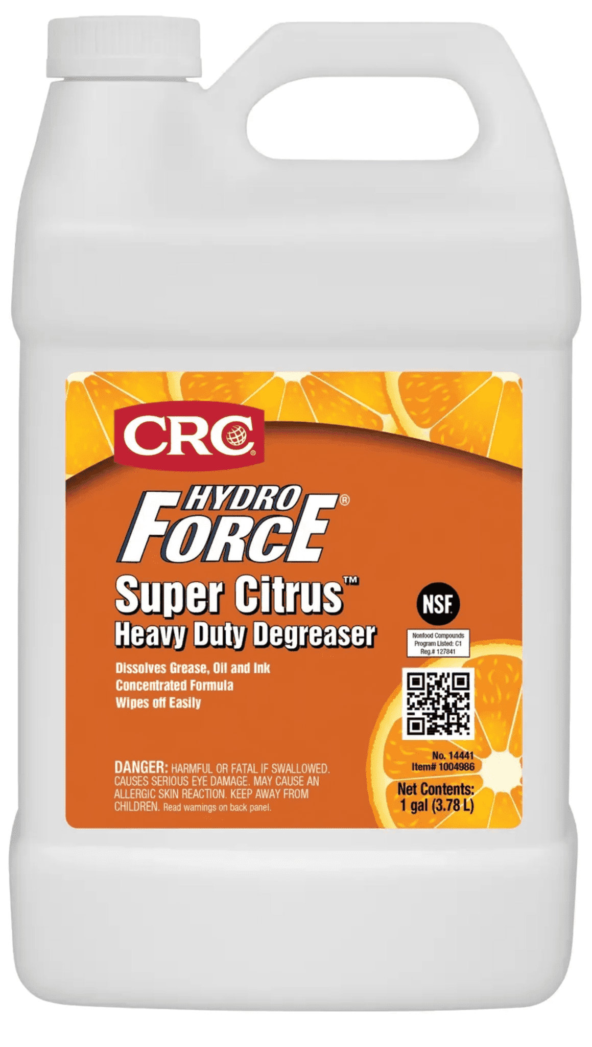 Picture of HydroForce Super Citrus Heavy Duty Degreaser, 1 Gal