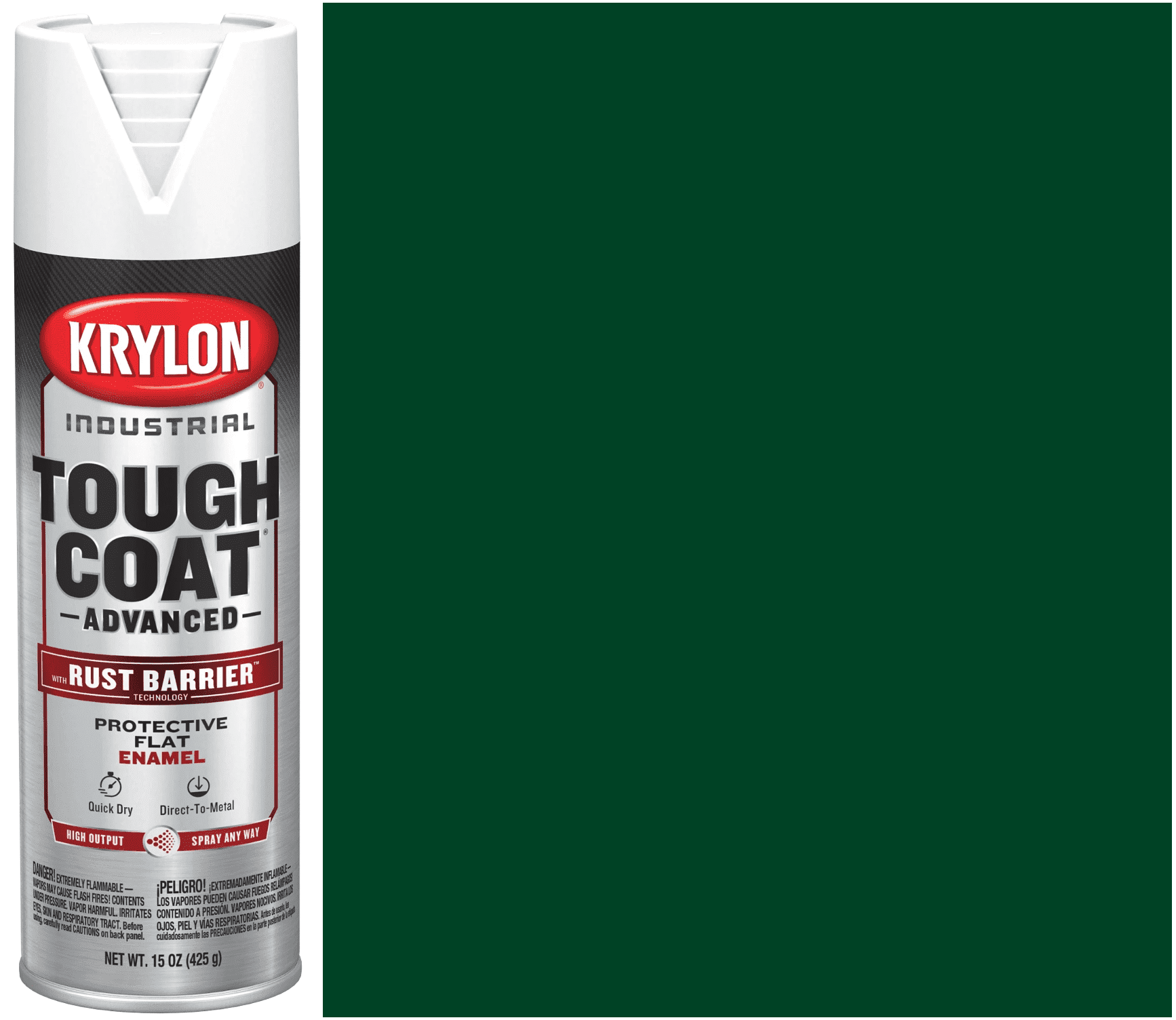 Picture of Paint Aerosol Tough Coat Advanced Krylon - Dark Green Gloss