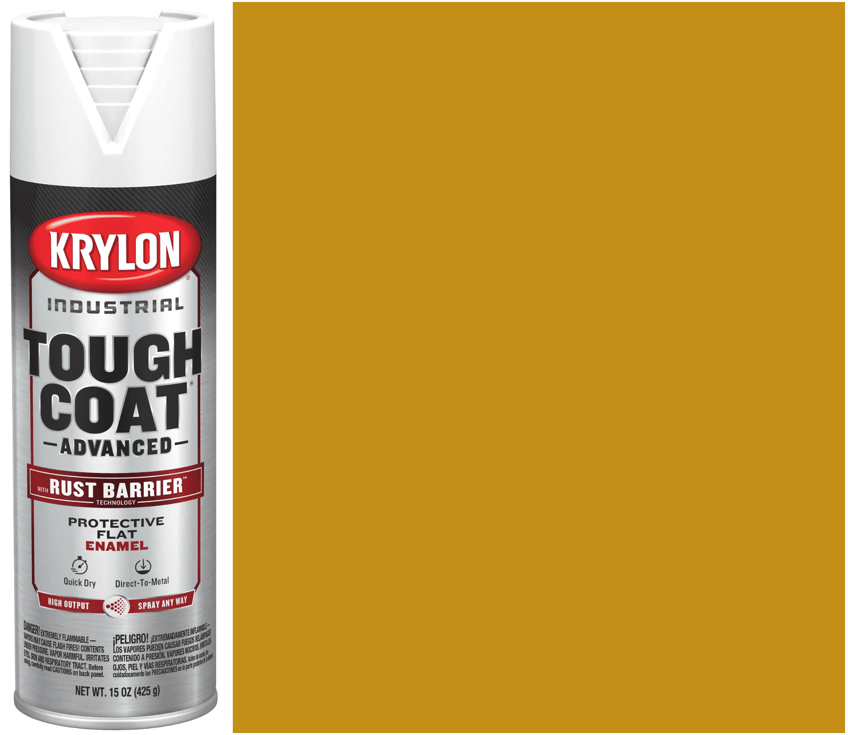 Picture of Paint Aerosol Tough Coat Advanced Krylon - Industrial Yellow Gloss