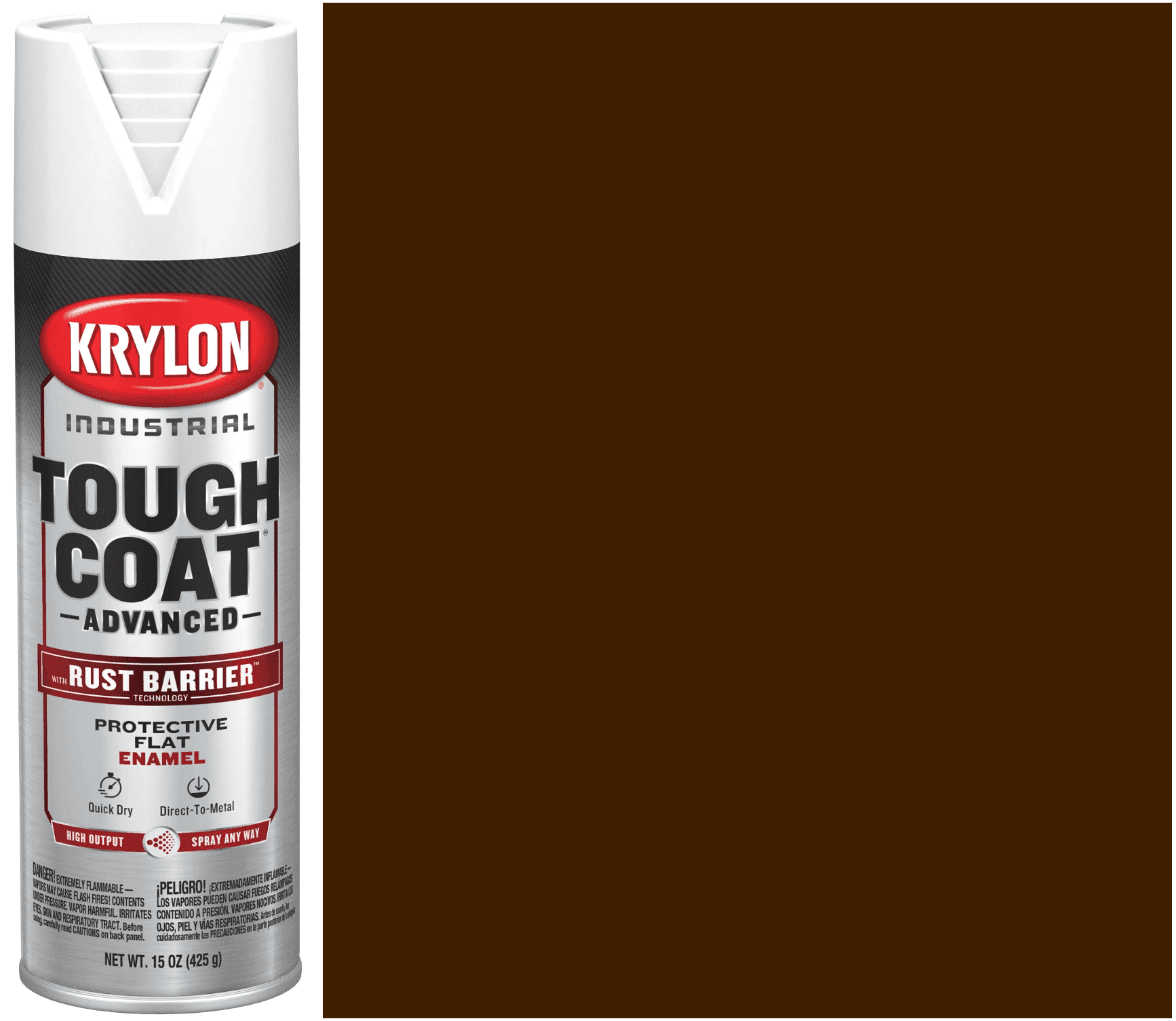 Picture of Paint Aerosol Tough Coat Advanced Krylon - Leather Brown Gloss