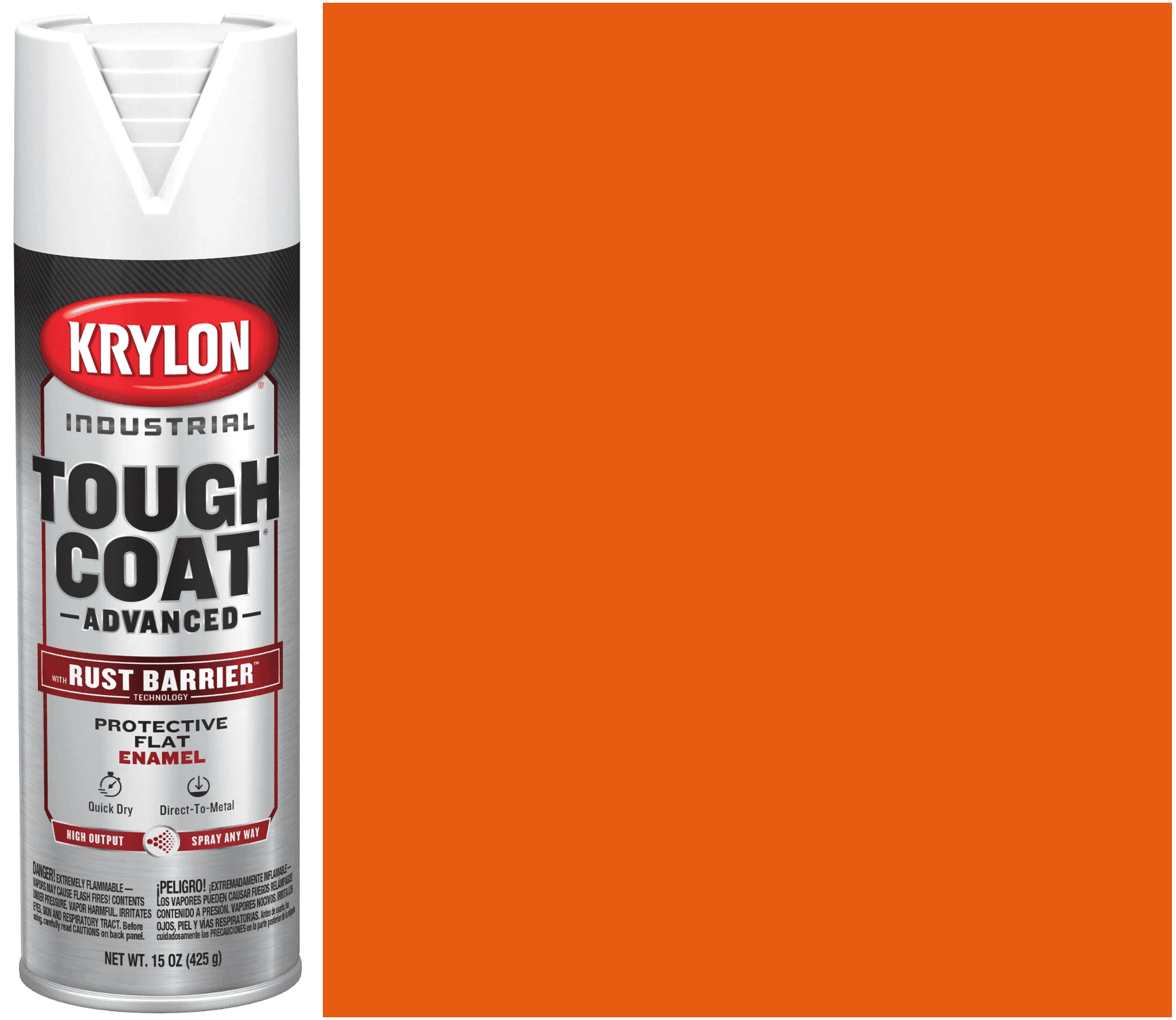 Picture of Paint Aerosol Tough Coat Advanced Krylon - Safety OSHA Orange Gloss
