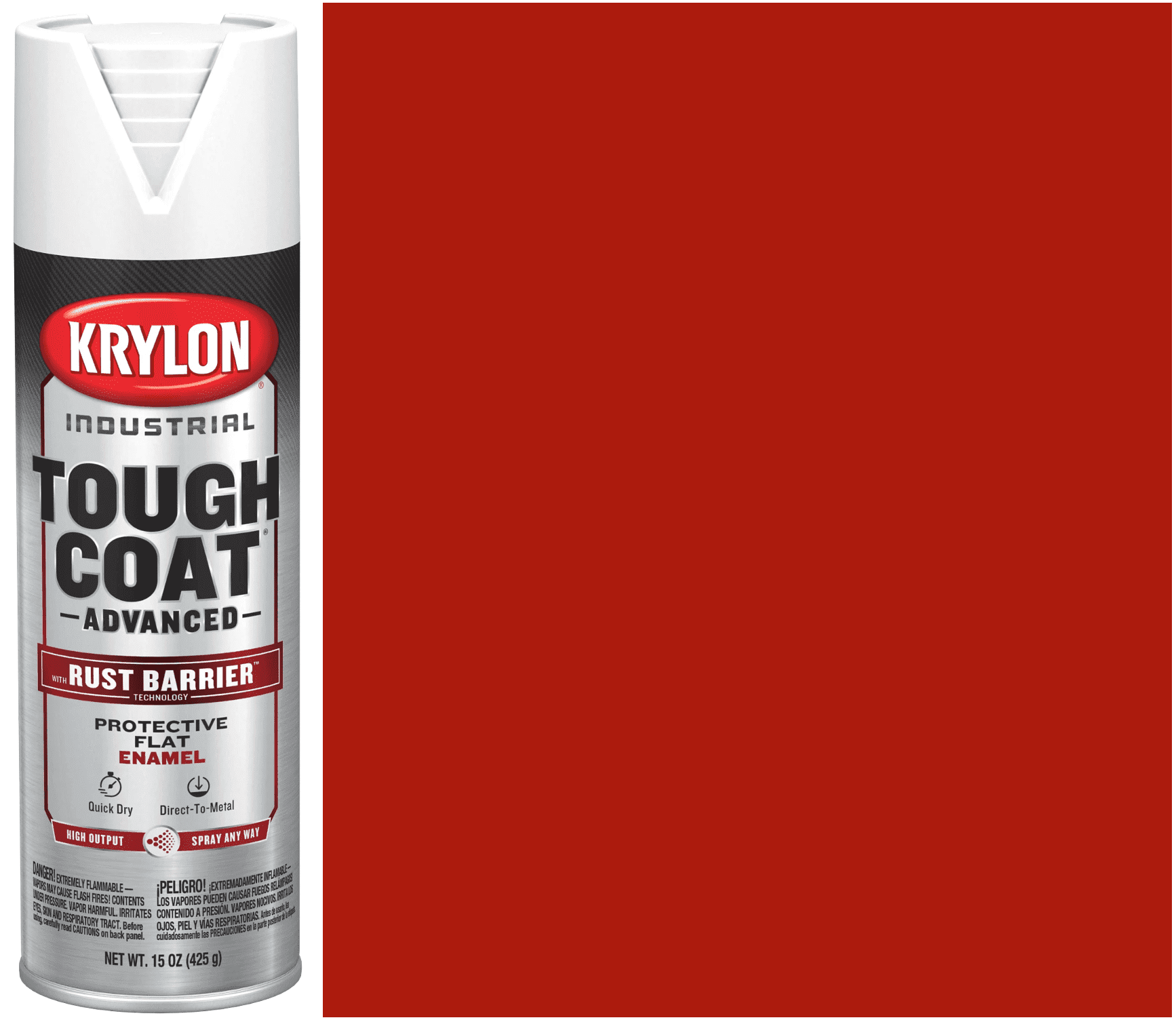 Picture of Paint Aerosol Tough Coat Advanced Krylon - Safety OSHA Red Gloss
