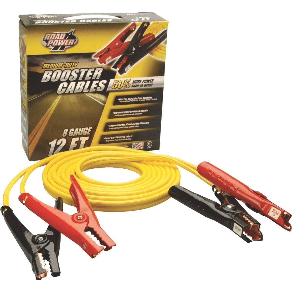 Picture of ROAD POWER Medium-Duty Booster Cable - 8 Gauge