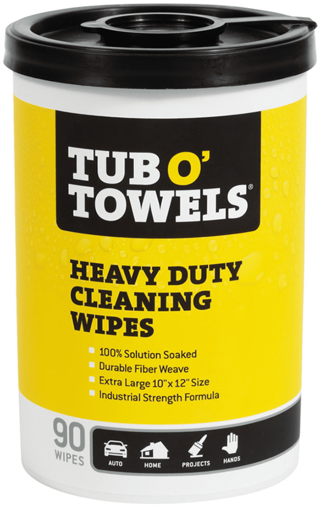 Picture of Tub O' Towels Heavy Duty Cleaning Wipes, 90 ct