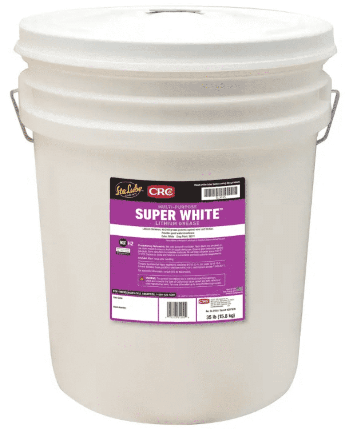 Picture of Super White Multi-Purpose Lithium Grease, 35 Lbs