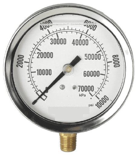 Picture of Gauge Liquid Filled 2-1/2" Steel - 10Kpsi