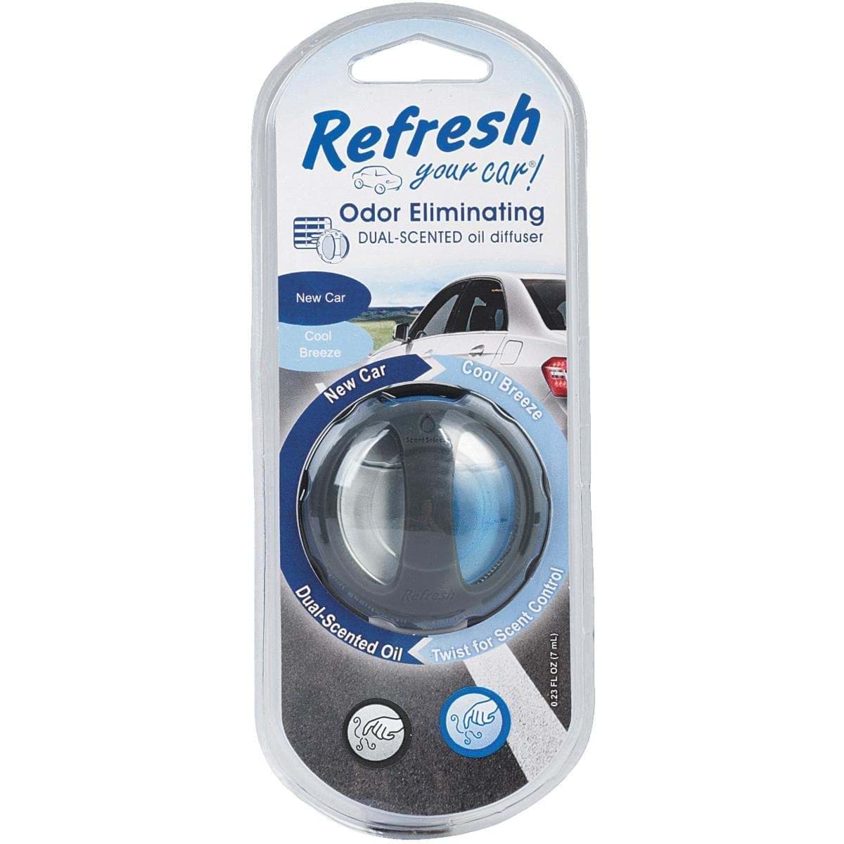 Picture of Refresh Your Car Oil Diffuser Car Air Freshener - New Car/Cool Breeze
