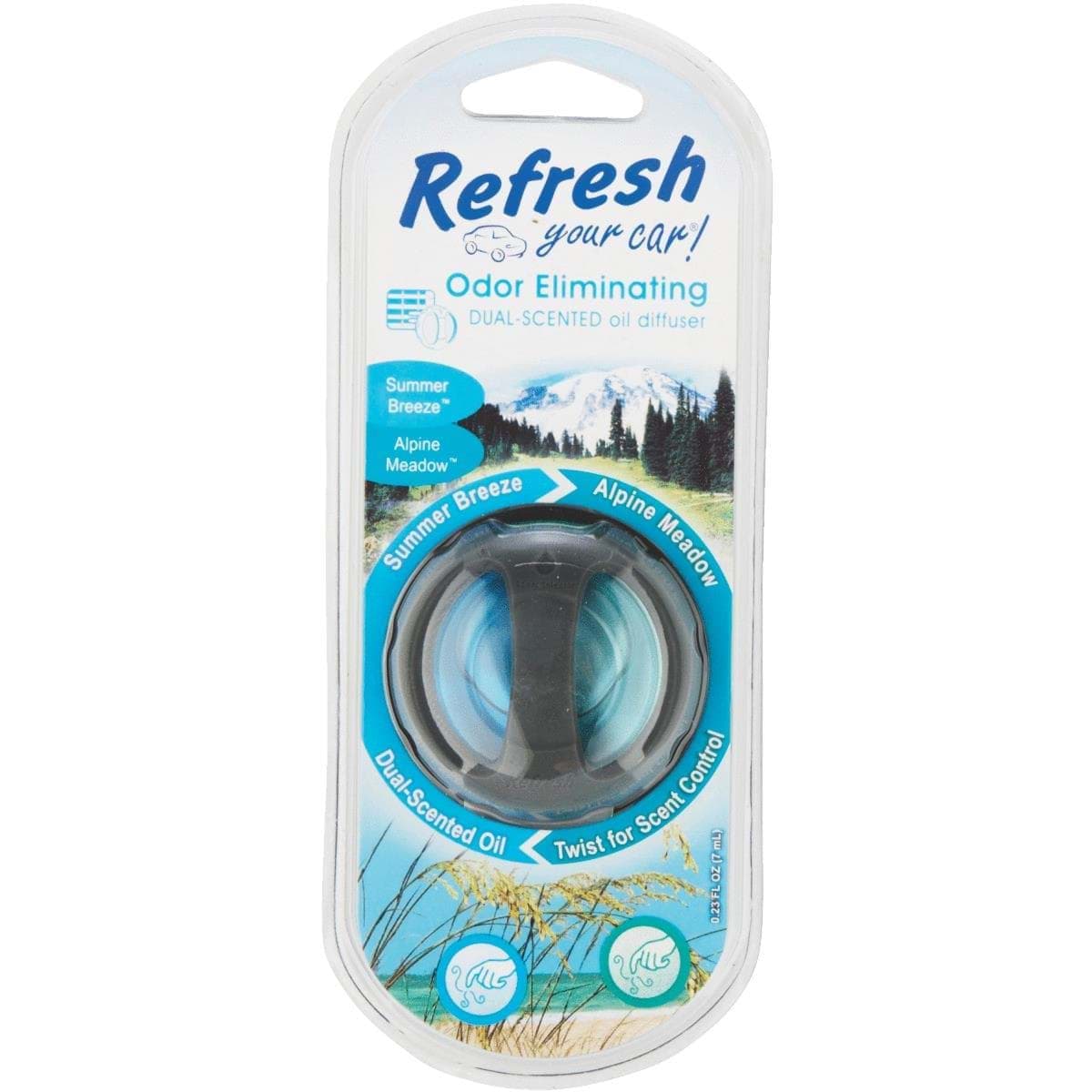 Picture of Refresh Your Car Oil Diffuser Car Air Freshener - Summer Breeze/Alpine Meadow
