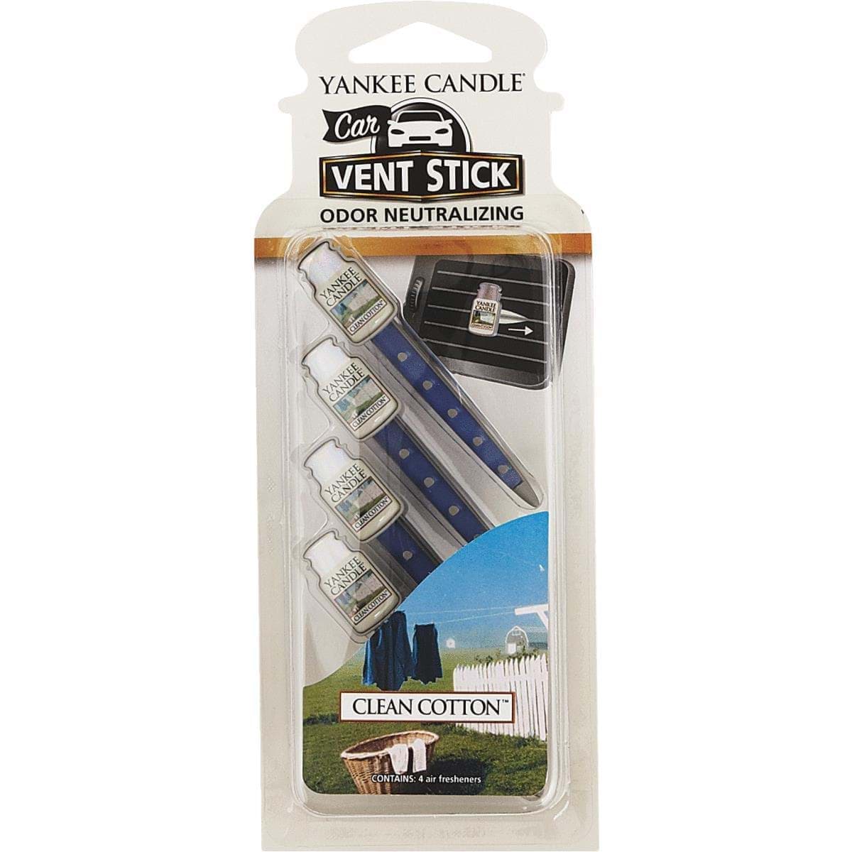 Picture of Yankee Candle Vent Stick Car Air Freshener - Clean Cotton