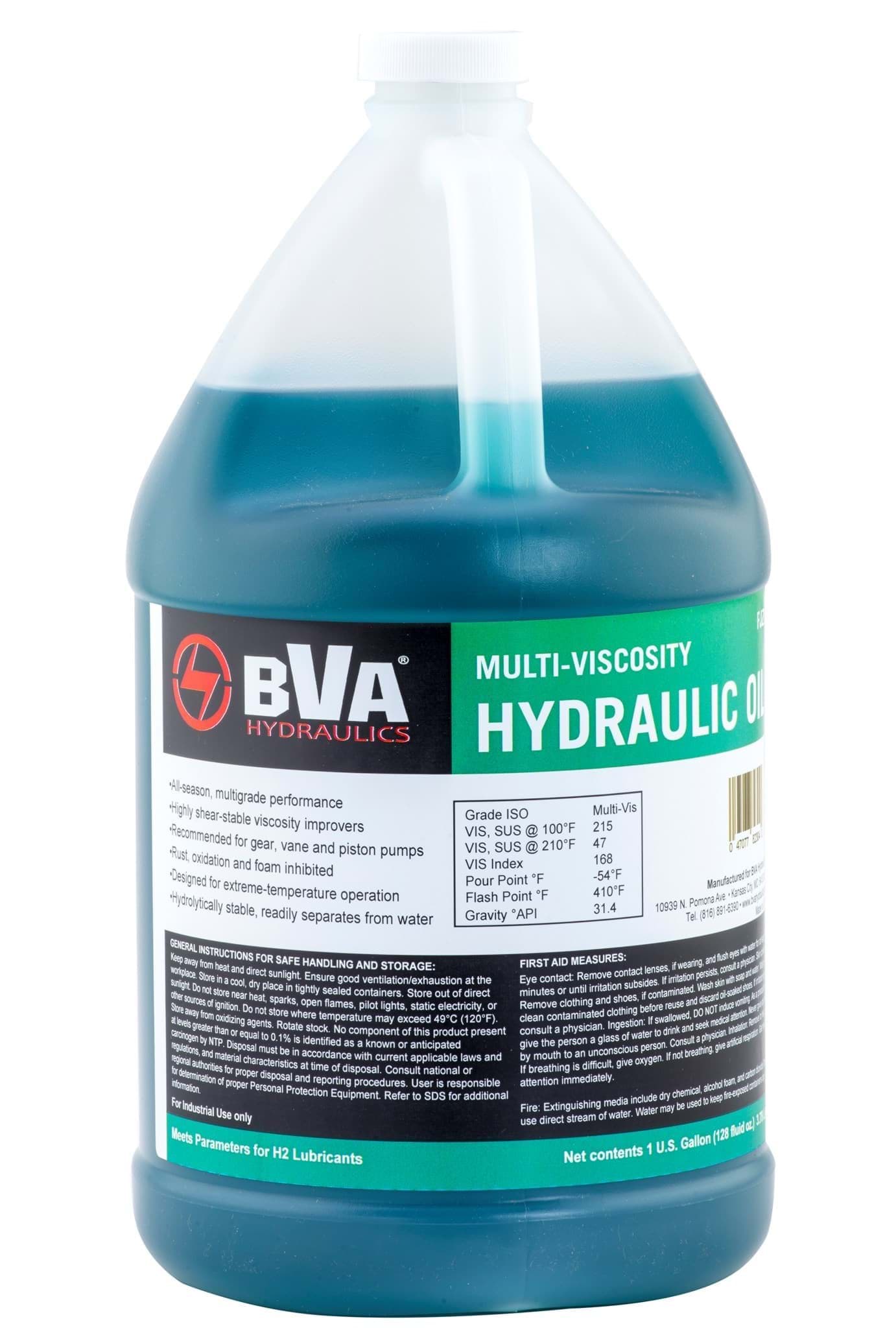 Picture of 1 Gallon - Premium Hydraulic Oil - Shear Stable, Multi-Viscosity Antiwear Hydraulic Fluid