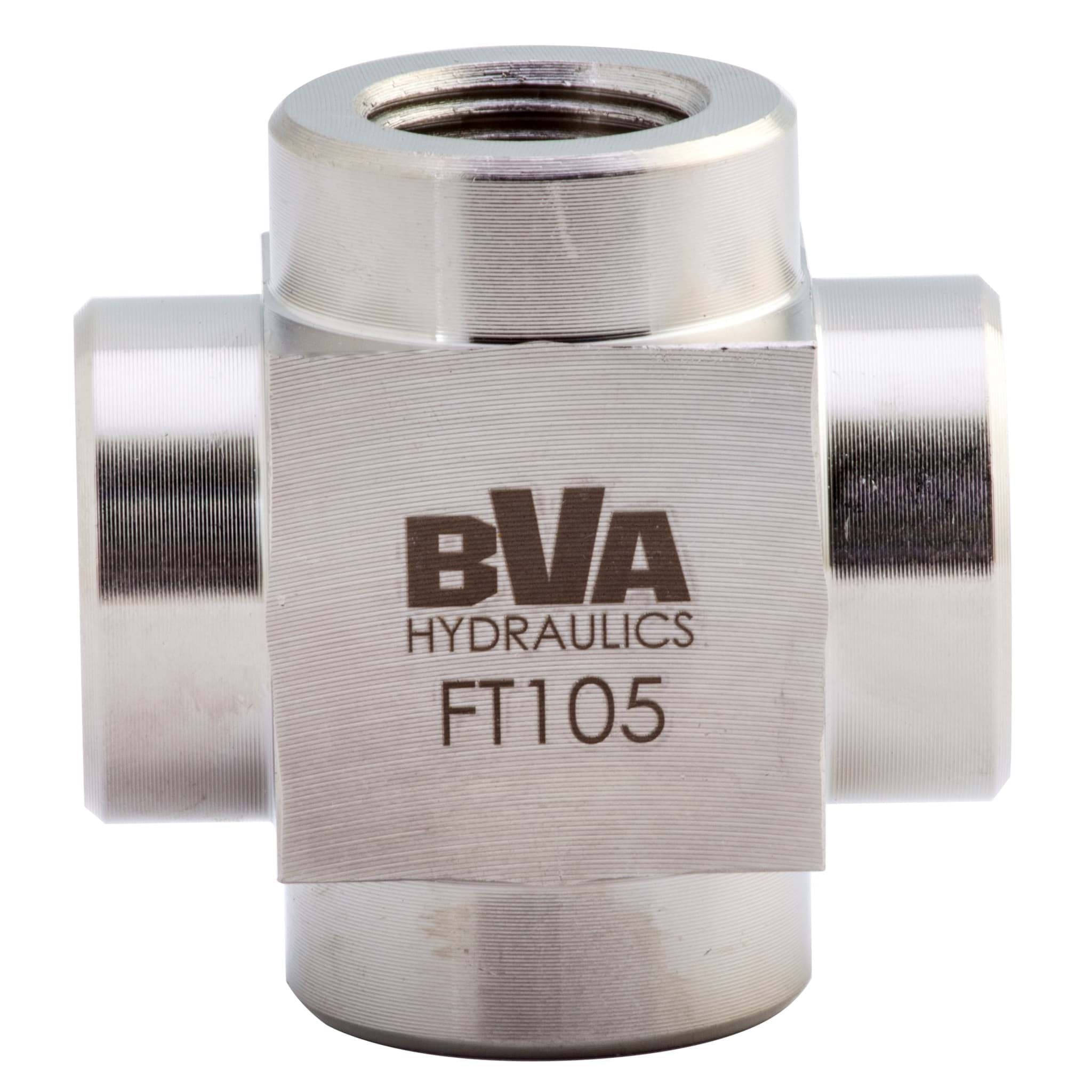 Picture of Fitting Cross 3/8"-18 NPTF 10,000 PSI