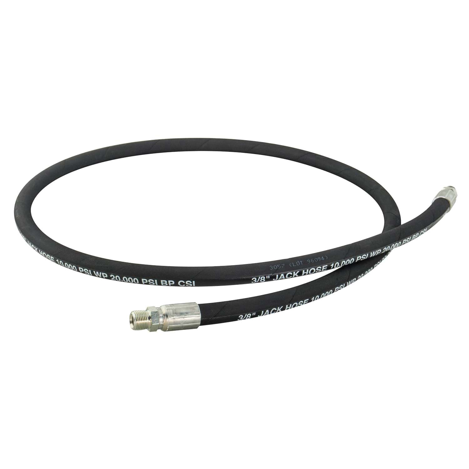 Picture of Hose Hydraulic Rubber 3/8"Id 20 Ft 3/8"-18 NPTF Ends - 10,000 PSI