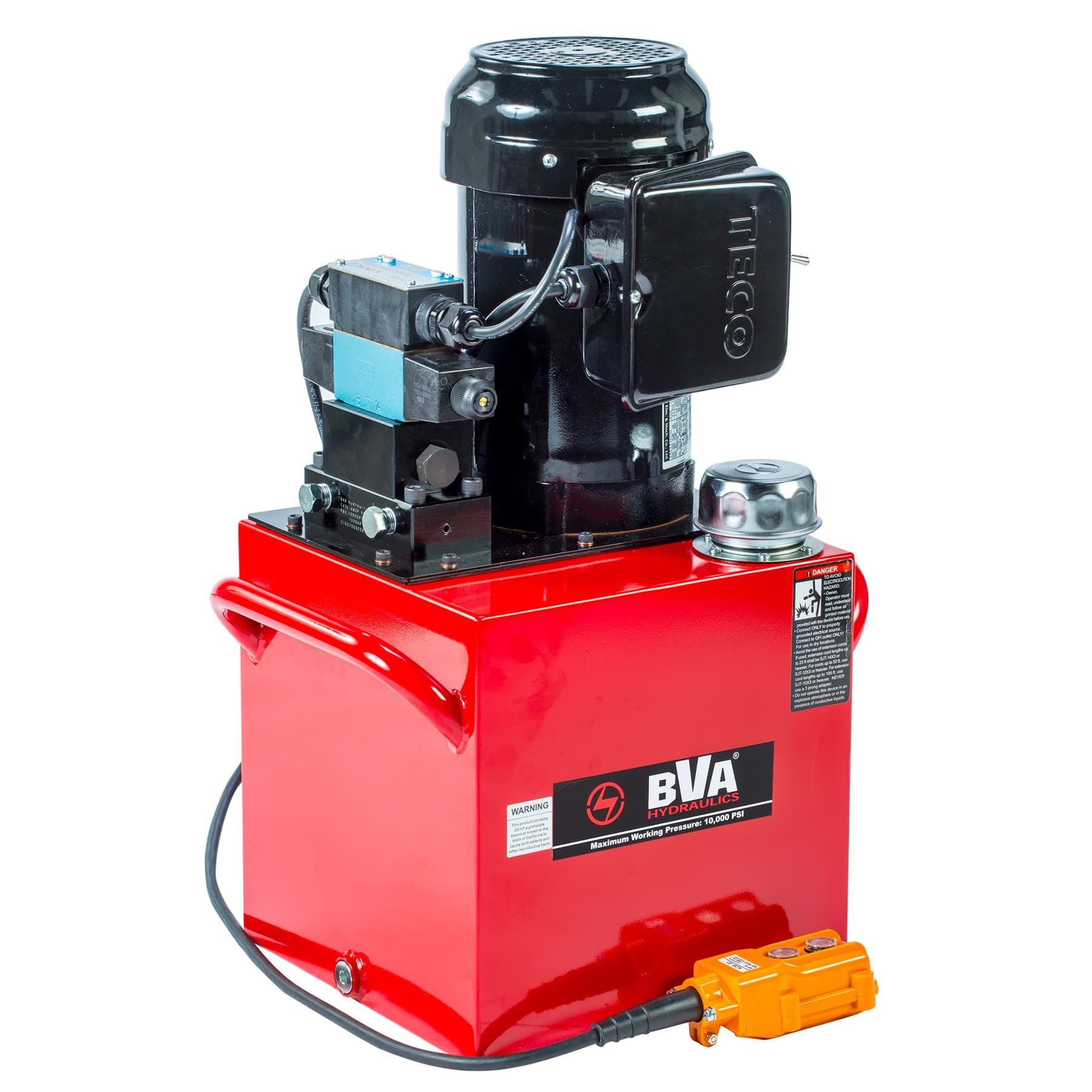 Picture of Electric Pump, 1.5 HP, 5 Gal, 4W/3P Solenoid Locking Valve,120V 60 Hz, Nema 5-15P Plug, Pendant Control