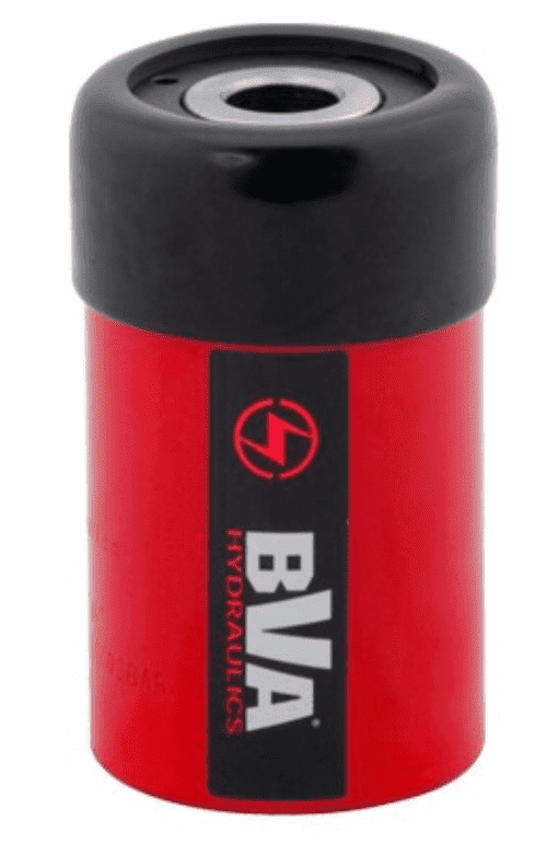 Picture of 12 Ton 1.6" Stroke, Single Acting, Hollow Hole Hydraulic Cylinder (No Internal Threads)