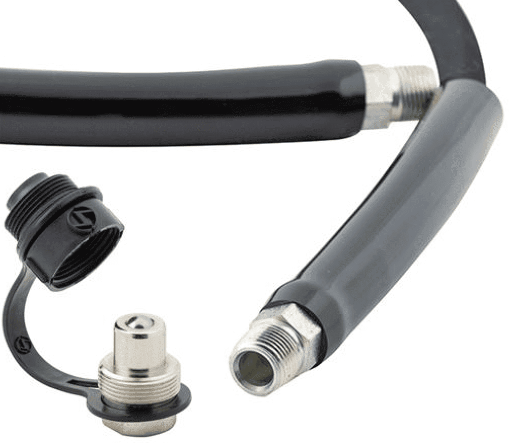 Picture of Hose Hydraulic Rubber 1/4"Id 10 Ft 3/8"-18 NPTF x CH38M - 10,000 PSI
