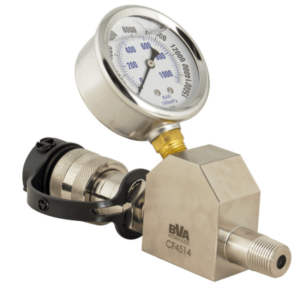 Picture of Gauge Adapter Assembly, 45 Degree Gauge Adapter, 10,000 PSI (700 Bar)